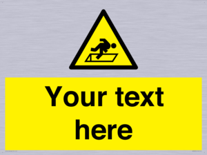 Custom Warning Hatch Sign